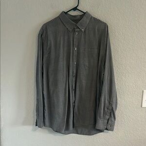 Van Heusen Gray Casual Button Down Shirt